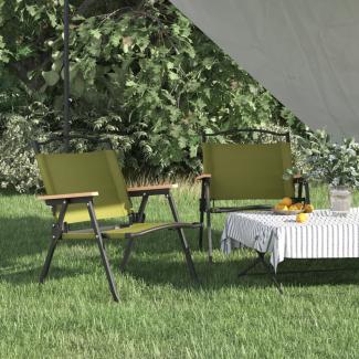 vidaXL Campingstühle 2 Stk. Grün 54 x 43 x 59 cm Oxford-Gewebe 319483