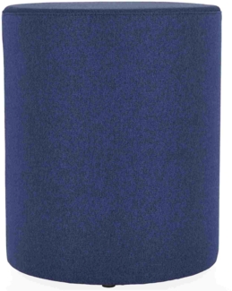 Pouf Rondo, Polyester Blau, 40x40x48 cm