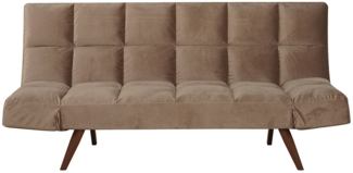 Bronx71 Schlafsofa 1,5-Sitzer Timo Samt taupe
