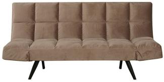 Bronx71 Schlafsofa 1,5-Sitzer Timo Samt taupe