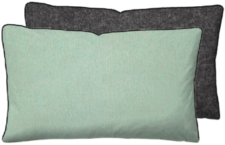 biberna Melange-Flanell Kopfkissenbezug 0840500 MELANGE UNI, mint, 1x 40x60 cm