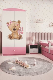 Bjird Kinderkleiderschrank Kleiderschrank Babydreams (4 Einlegeböden und Schublade) 175 x 90 x 52 cm