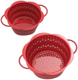 Kochblume Kochbesteck-Set Sieb L + Sieb S - 2-tlg. - rot