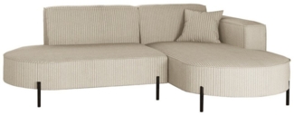 Kaiser Möbel Ecksofa Sofa L-Form Designer Modena Rein stoff Noel, Quelle, Poso