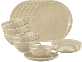 Seltmann Weiden Terra Teeservice 18-teilig - Sandbeige