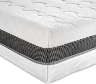Orthopädische Matratze 180x200 H4 H3 - Höhe 18cm - 7 Zonen Kaltschaummatratze 180x200 mit Aloe Vera Doppeltuchbezug, OEKO-TEX 100 zertifiziert