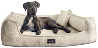 tierlando® Tierbett tierlando® Orthopädisches Hundebett FRANKLIN Kuscheliger Teddy-Stoff -