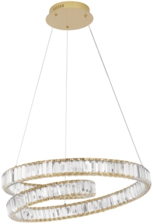 Nova Luce 9019721 CONCETO LED Pendelleuchte 60cm 3500K Gold