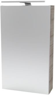 Fackelmann SBC A-VERO Gäste-WC Spiegelschrank 40 cm, Grau, links