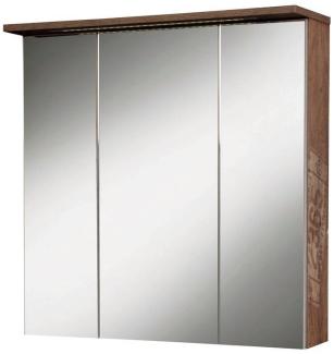 Spiegelschrank LIMA-04 Panamaeiche, LED, BxHxT: ca. 70,5x72,5x16/24cm