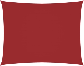 vidaXL Sonnensegel Oxford-Gewebe Rechteckig 5x6 m Rot 135659