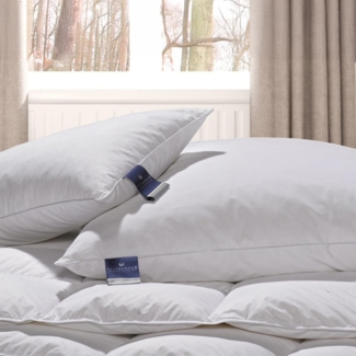 Billerbeck Daunendecke 302 Almira Kassette II warm, Füllung: 90% Daunen, 10% Federn|200x200 cm