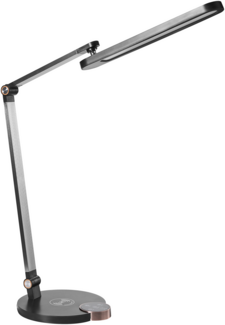 LED Schreibtischlampe CAROY mit kabellosem Ladegerät Schwarz
