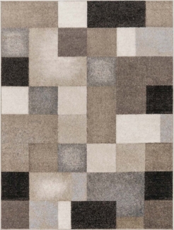 TaCa Home Teppich Vintage Designer Teppich, rechteckig, Höhe: 13 mm, Wohnzimmer Schlafzimmer Esszimmer, Beige-125 - 120 x 160 cm