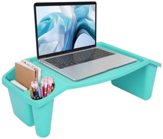 Belle Vous Dekoobjekt Belle Vous Blauer Mehrzweck-Bett Tabletttisch mit 3 Fächern - Tisch (1 St)