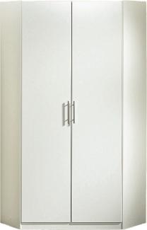 Eckschrank >Runner< (B/H/T: 95x198x95 cm) in Weiß - 95x198x95cm (BxHxT)