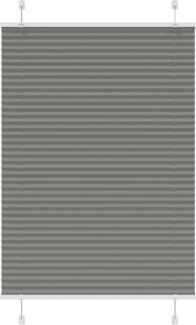 vidaXL Plissee Anthrazit 90x100 cm Stoffbreite 89,4 cm Polyester 4015073