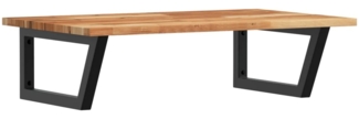 vidaXL Waschbeckenregal Wandmontage Stahl und Akazienholz 3302827