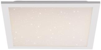 Leuchten Direkt LED Deckenleuchte Starryflat weiß 29,5x29,5 cm dimmbar