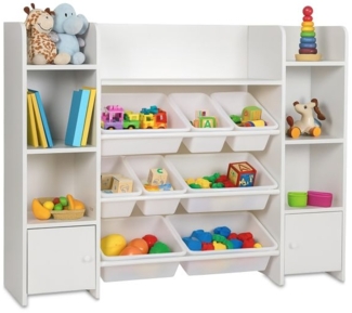 Großes Kinderregal mit 8 Boxen 10051352