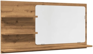vidaXL Badspiegel mit Ablagen Artisan-Eiche 90x11x45 cm Holzwerkstoff 856263