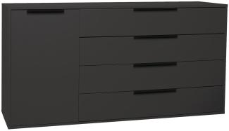 Sideboard Erna 168x45x87 Anthrazit matt Lack 14766