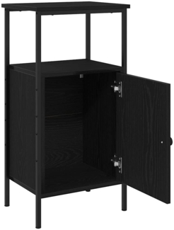 vidaXL Nachttisch 2 pcs Schwarze Eiche 41 x 31 x 80 cm Holzwerkstoff 862918