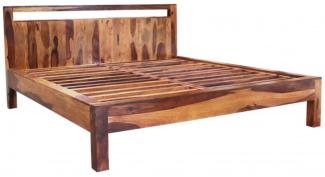 Bett Amba 160x200 aus indischem Sheesham-Massivholz