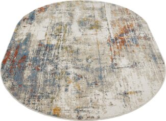 LUXOR living Teppich Montreal, oval, Höhe: 12 mm, Kurzflor, modernes Design, Wohnzimmer, Schlafzimmer