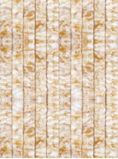 Flauschvorhang 140x220 Meliert beige - weiß