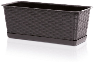 Annastore Balkonkasten Blumenkasten aus wetterfestem Kunststoff - Blumenkästen - Balkonkästen