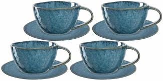 Leonardo MATERA Cappuccino Set blau 8-teilig