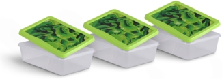 Frischhaltedosen für Lebensmittel 1,25 L ( 3er Pack ) Vorratsdose, Aufbewahrungsbox für Obst, Gemüse oder Snacks, Meal Prep Box, Lunchbox