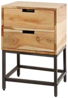 LEVEN Lifestyle Nachtschrank Nachttisch HOME mit 2 Schubladen 40 x 40 x H 60 cm