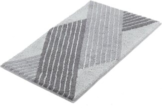Kleine Wolke Badteppich Cross, 60x100 cm, Anthrazit