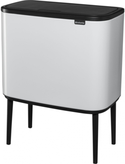 Brabantia Mülleimer Bo Touch Bin weiss, 3x11 L Papierkörbe & Mülleimer