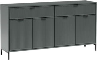 AX LIVING Berlinette 1 Grünes Sideboard mit Schubladen, 165,3 cm breit