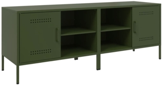 vidaXL TV-Schränke 2 Stk. Olivgrün 68x39x50,5 cm Stahl 843003