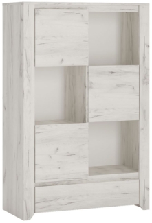Highboard Adina / Angel , Holzwerkstoff , Weiß , 84 x 131 x 40 cm