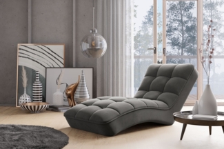 ELTAP 'Loren' Chaiselongue, 85 x 170 x 85 cm, Grau