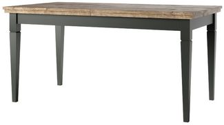 Lomadox Esstisch EPSOM-83, grün mit Lefkas Eiche Nb. 160/79/90 cm