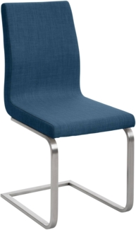 Esszimmerstuhl NERAM - Stoff Blau 40 x 50 x 90 cm | Essstühle Esszimmerstühle Küchenstühle Wohnzimmerstühle