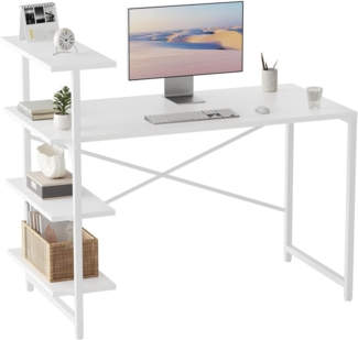 Kleiner Schreibtisch mit Regal 120 x 50 cm, PC Gaming