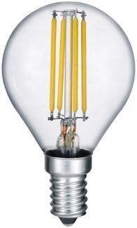 E14 Filament LED, 2 Watt, 250 Lumen, warmweiß, Ø4,5cm, nicht dimmbar