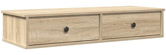 Wandregal, Hängeregal mit Schubladen Sonoma-Eiche 100x37,5x19 cm de6275