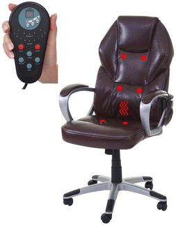 MCW Schreibtischstuhl MCW-A69, 6-Punkt-Massage, Heizfunktion in Rückenlehne, Wippmechanik einstellbar