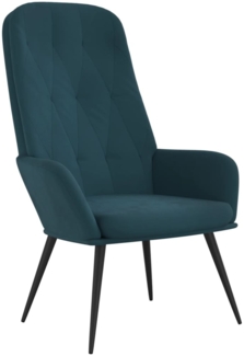 vidaXL Relaxsessel Blau Samt 341204