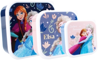 Frozen II Snackbox – 3-in-1 Brotdose mit Anna & Elsa für Kinder