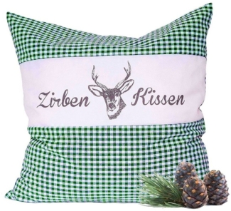 Dr. Berger Zirbenkissen Zirbenkissen Vichy Grün 30 x 30 cm