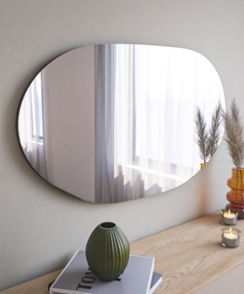 Spiegel, 'Vanomi', 89 x 2,2 x 52, Schwarz